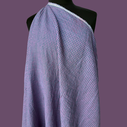 Mini Gingham Linen - Guava