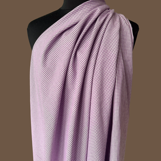 Mini Gingham Yarn Dyed Cotton - Purple