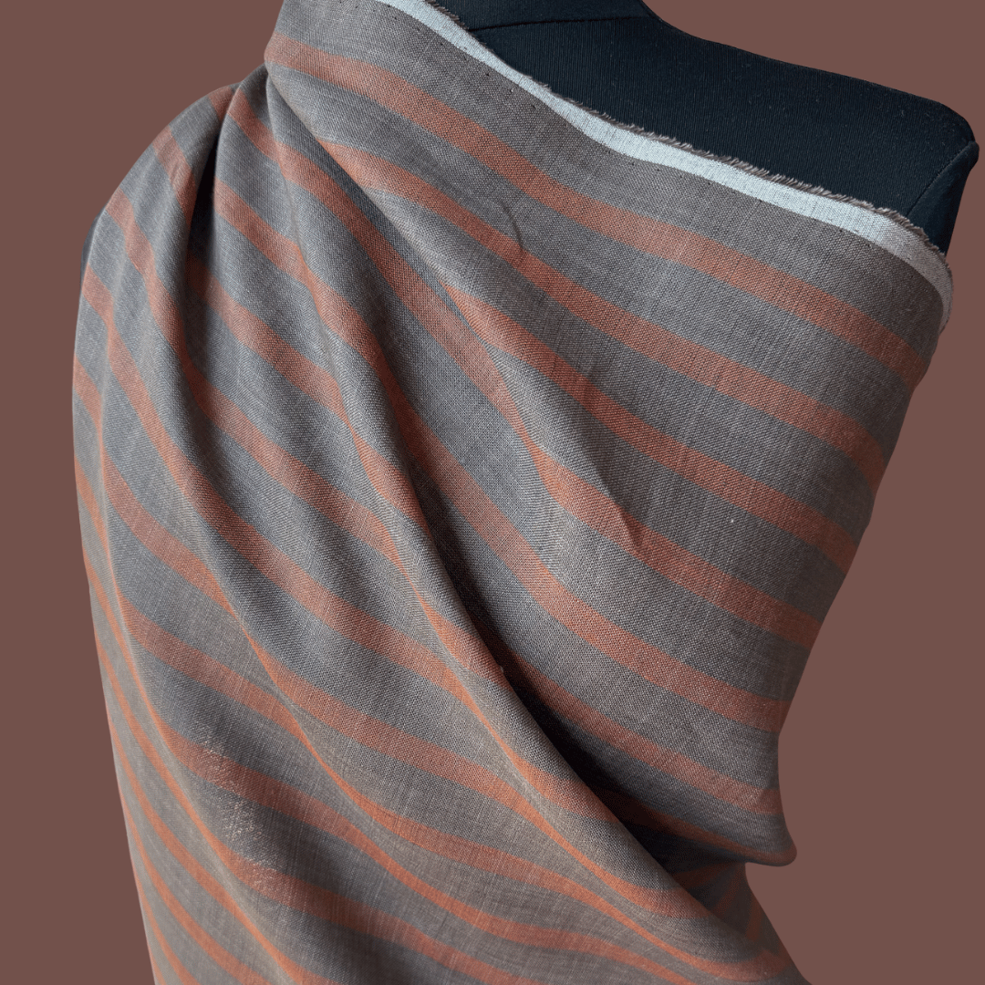Autumn Striped Linen - Spice Market