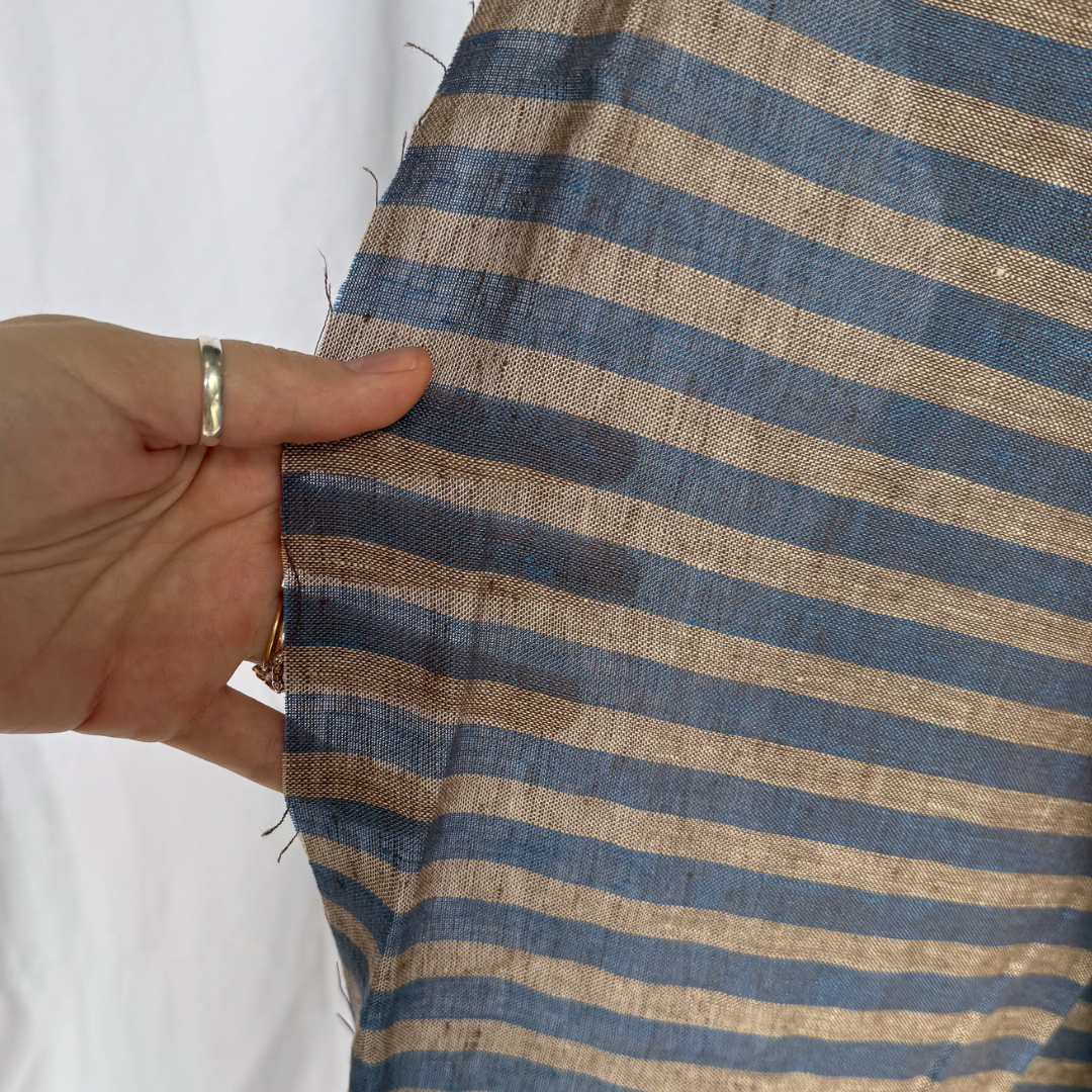 Luminous Linen - Stripe - Harbor
