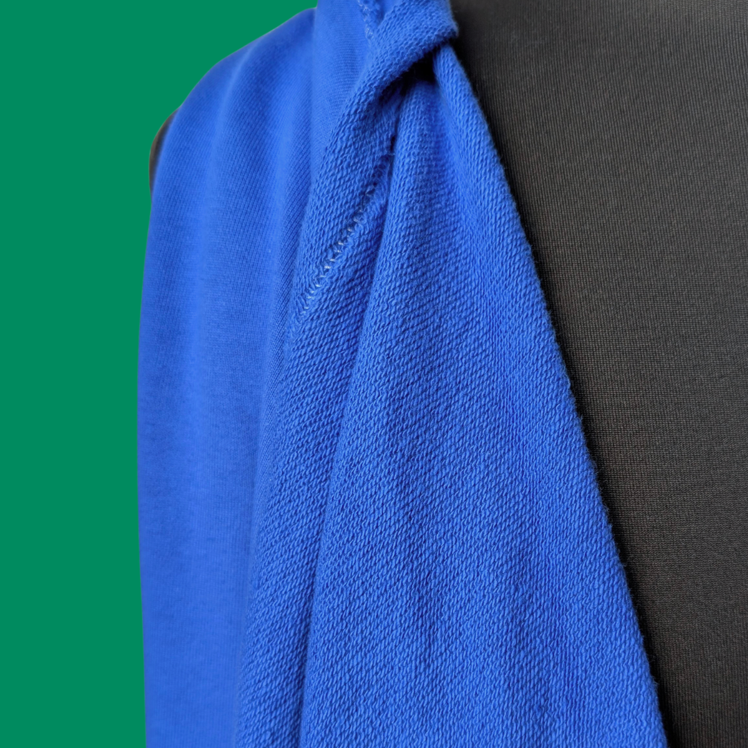 Heavyweight Cotton French Terry in Cobalt