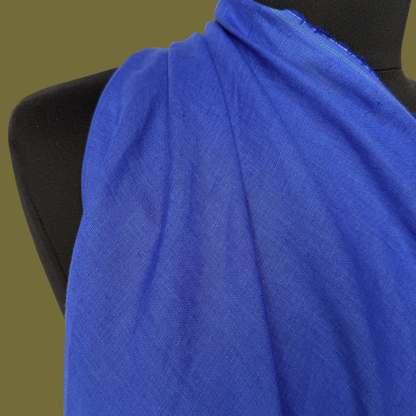 Lightweight Stonewashed Linen - Electric Cobalt