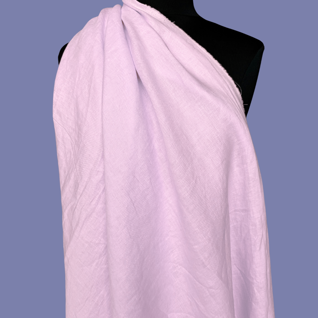 Lightweight Stonewashed Linen - Petal Pink