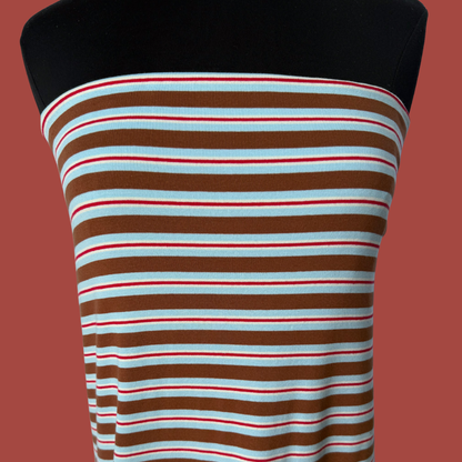 Vintage Stripe Jersey - Hazelnut Cherry