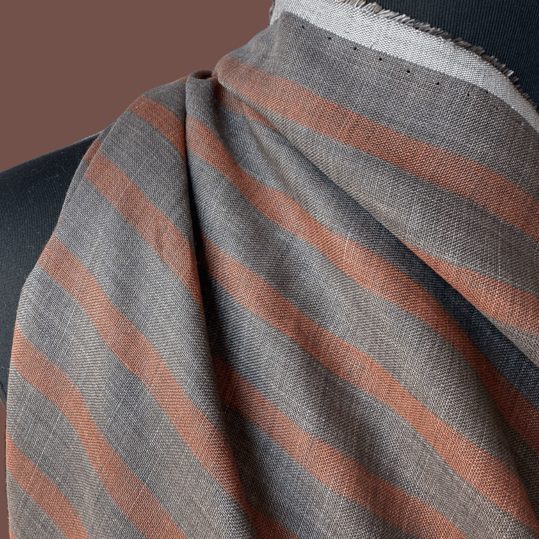 Autumn Striped Linen - Spice Market
