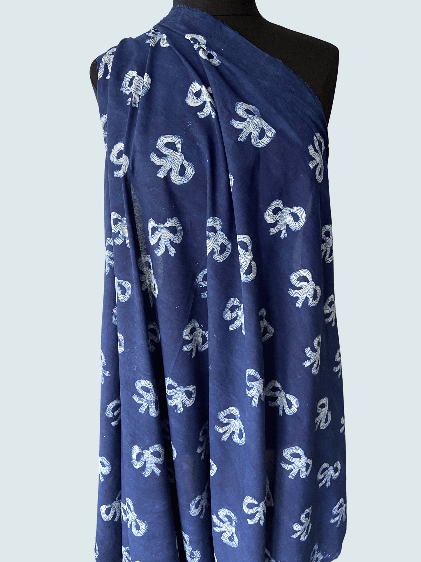 Bowie - Hey Sew Sister x Fluid + Drape - Indigo Organic Cotton