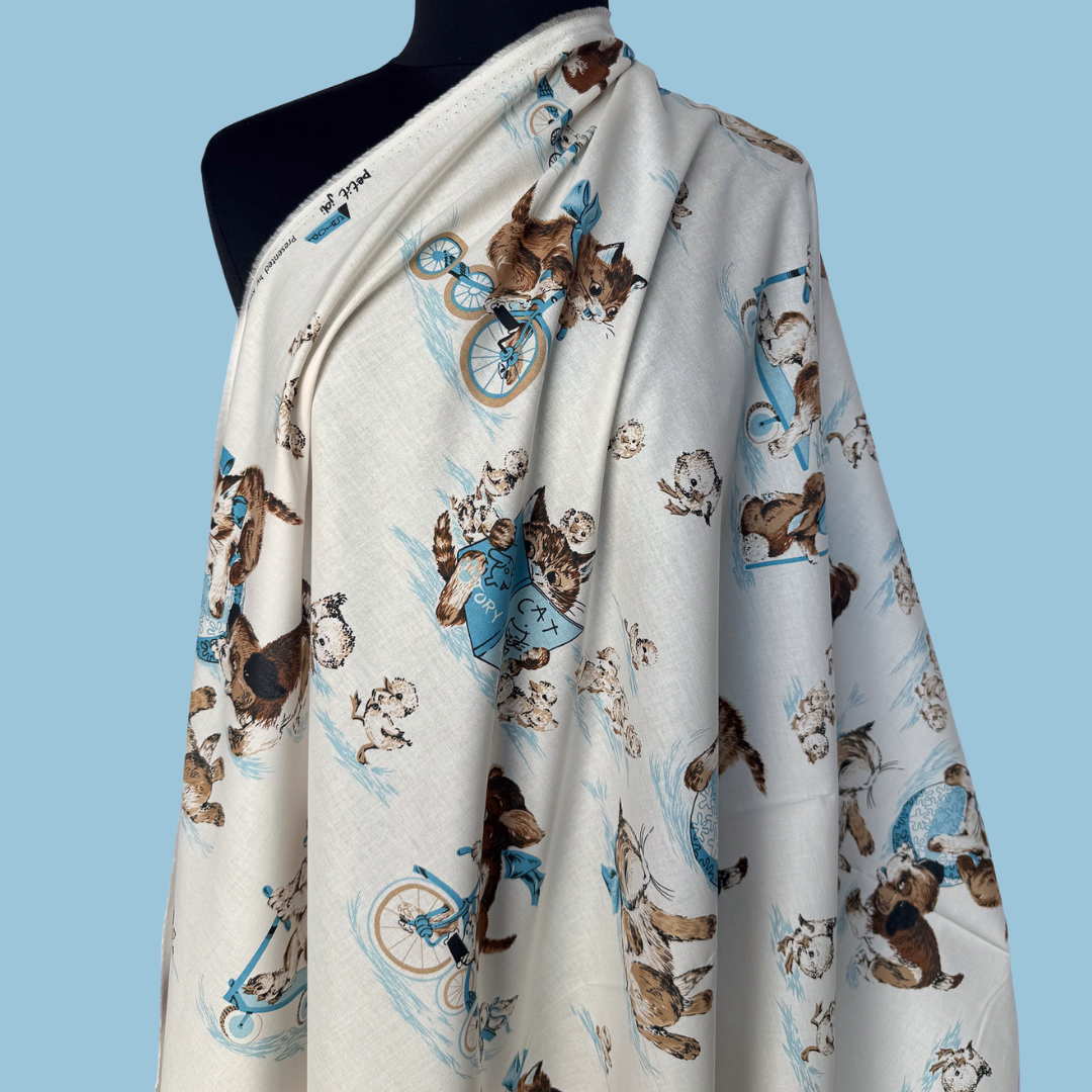 Storybook Puppies - Japanese Cotton Shirting