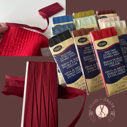 Bias Binding - 1/2" Double Fold (3 yards in a Pack)