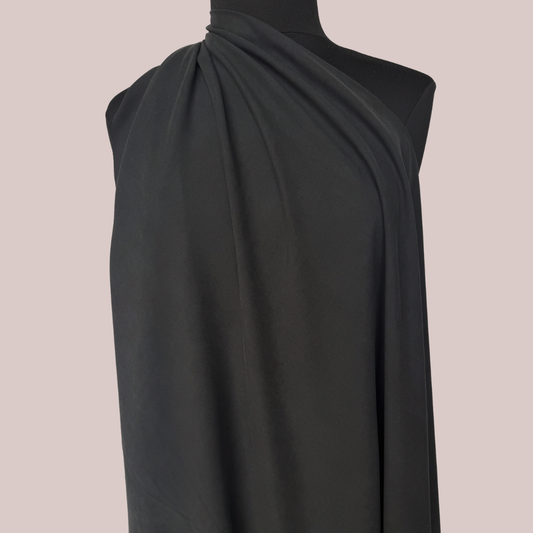 Sandwashed Silk in Black - Deadstock