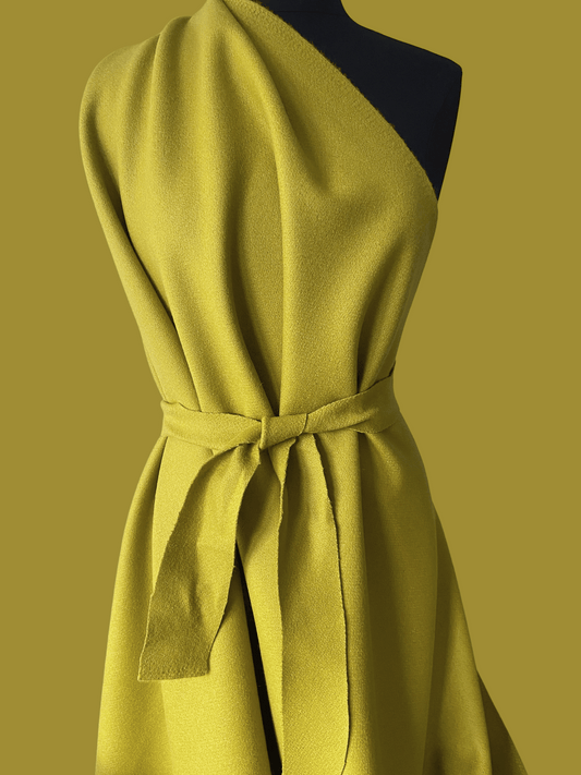 Chartreuse Italian Designer Deadstock - Melton Wool