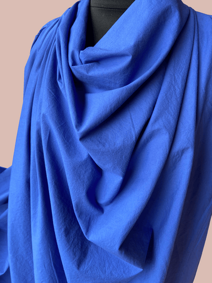 Sandwashed Cotton Poplin - Soft Cobalt