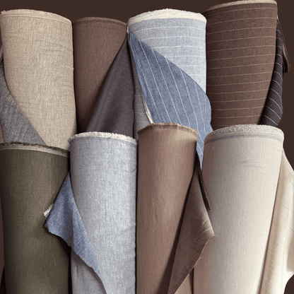 Coffeehouse Linen Cotton Twill - Denim Stripe