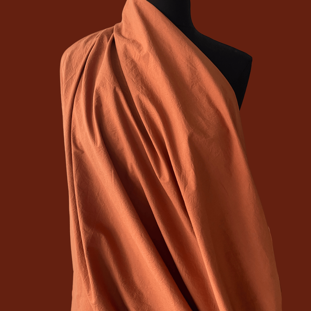 Sandwashed Cotton Poplin - Sienna