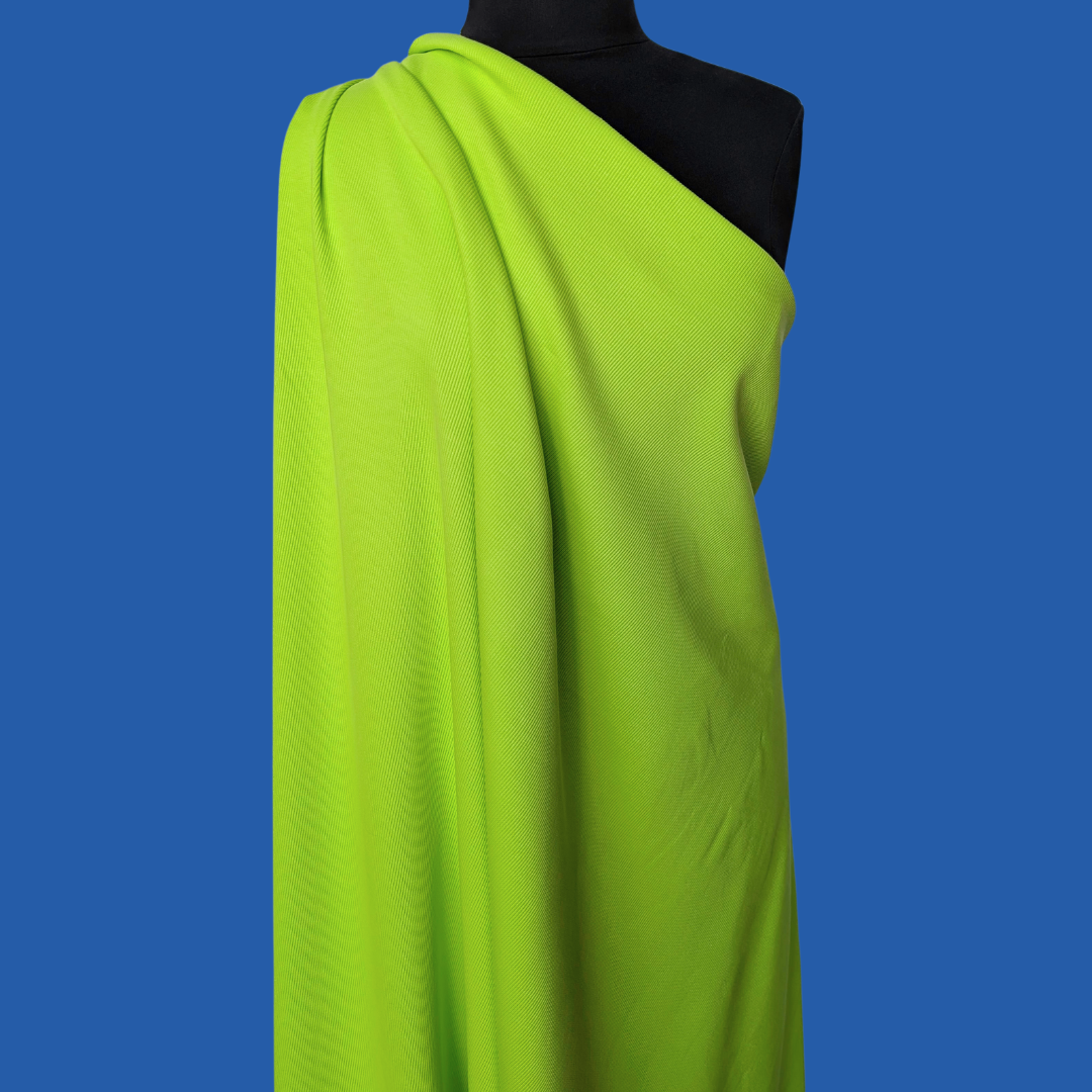 Heavy Cotton Spandex Rib Knit in Highlighter
