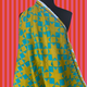 Patchwork Star in Pistachio Party by Kristy Kay - Linen Cotton