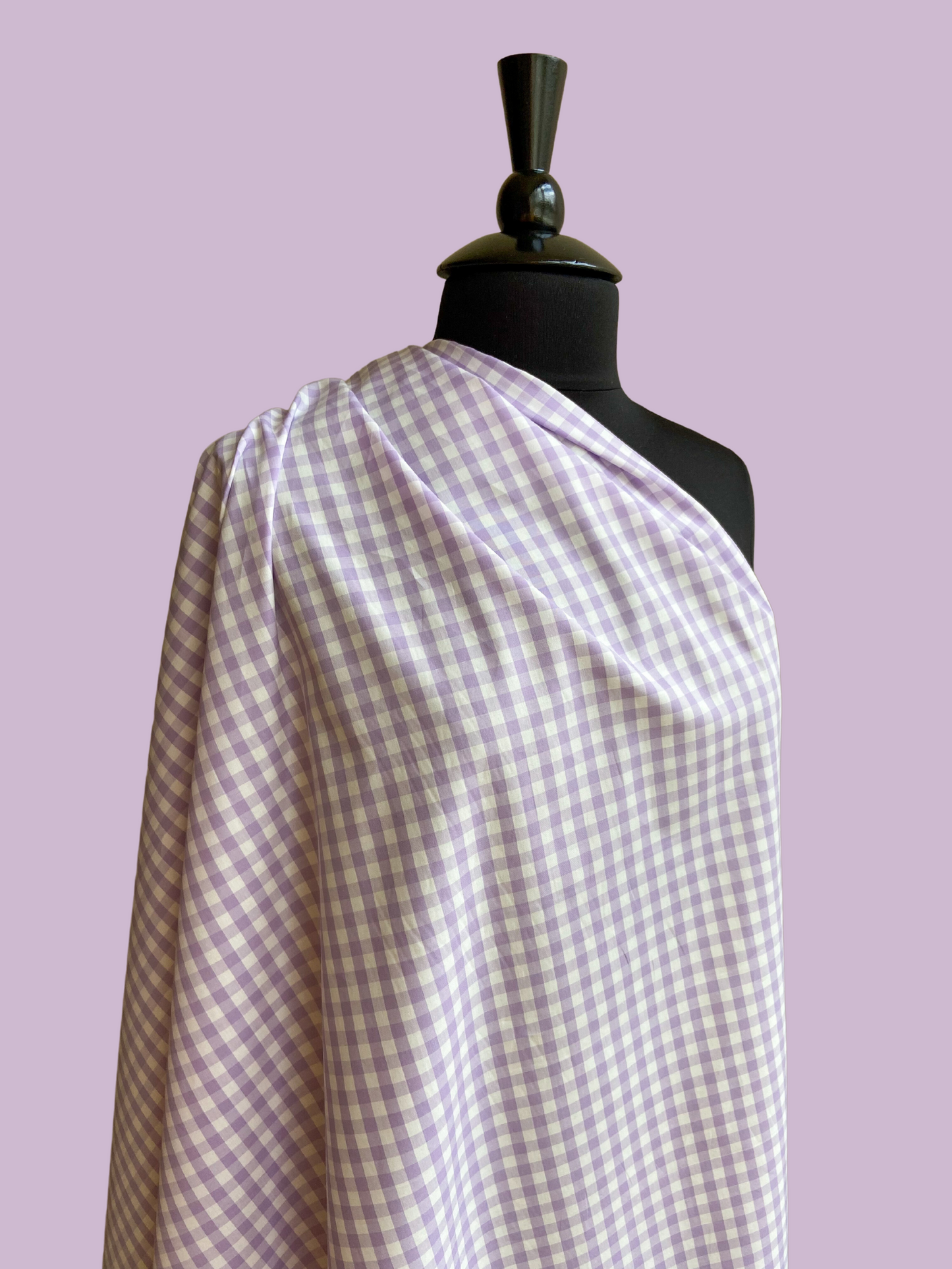 Lilac Daydreams Gingham - Deadstock