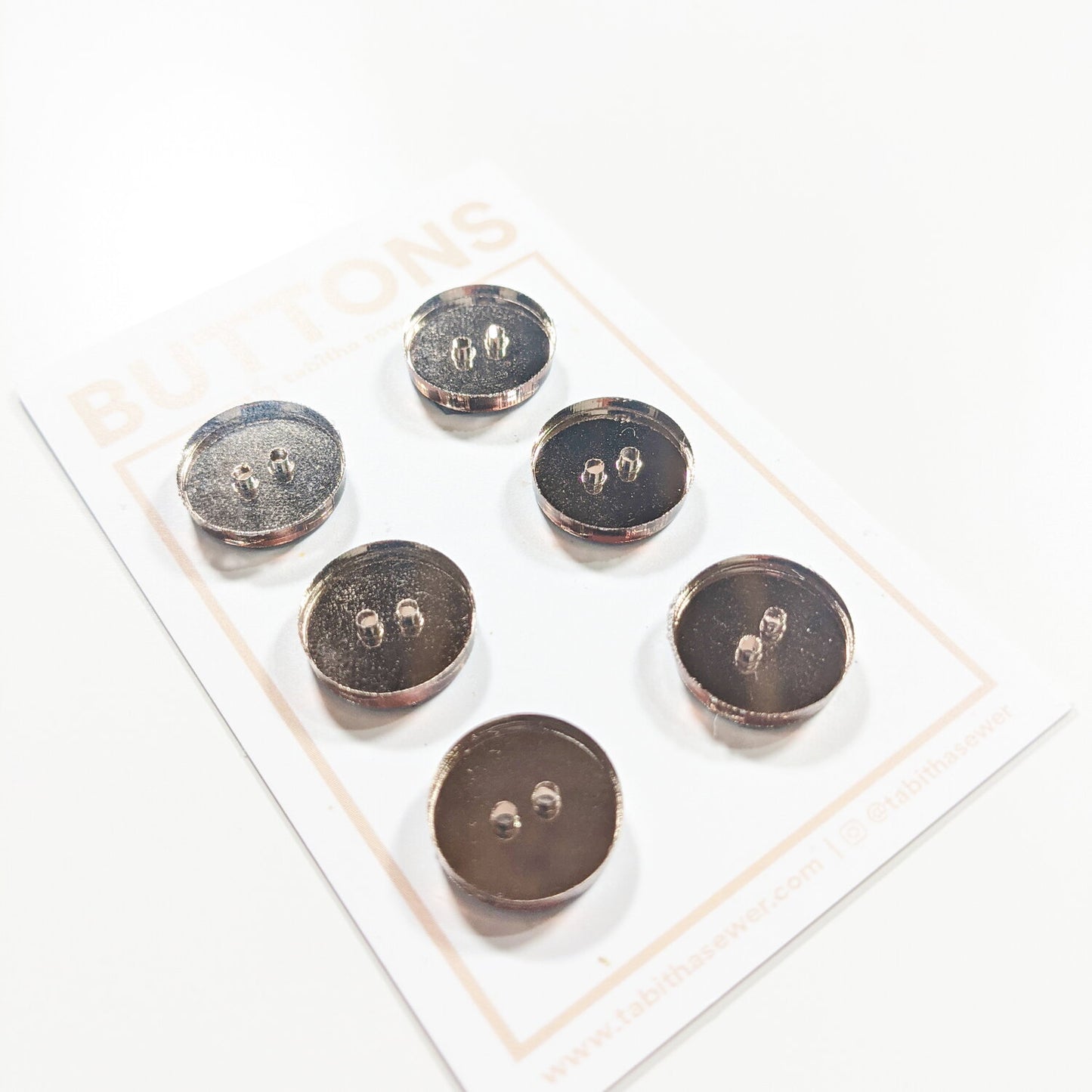 Bronze Mirror Buttons (0.59 inch)