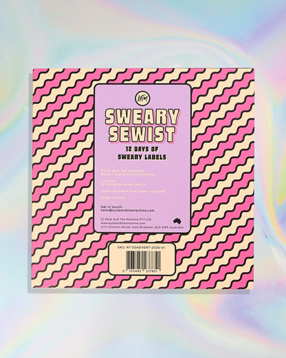 2026 Sweary Sewist Advent Calendar of 30 Sewing Labels