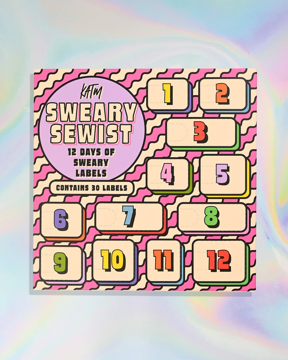 2026 Sweary Sewist Advent Calendar of 30 Sewing Labels