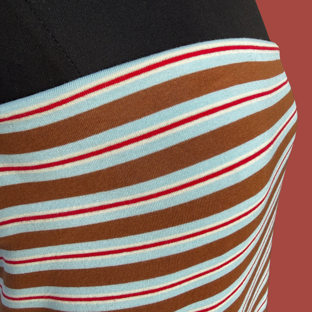 Vintage Stripe Jersey - Hazelnut Cherry