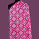 North Star in Hot Pink - Indian Mud Resist Print on Linen Cotton