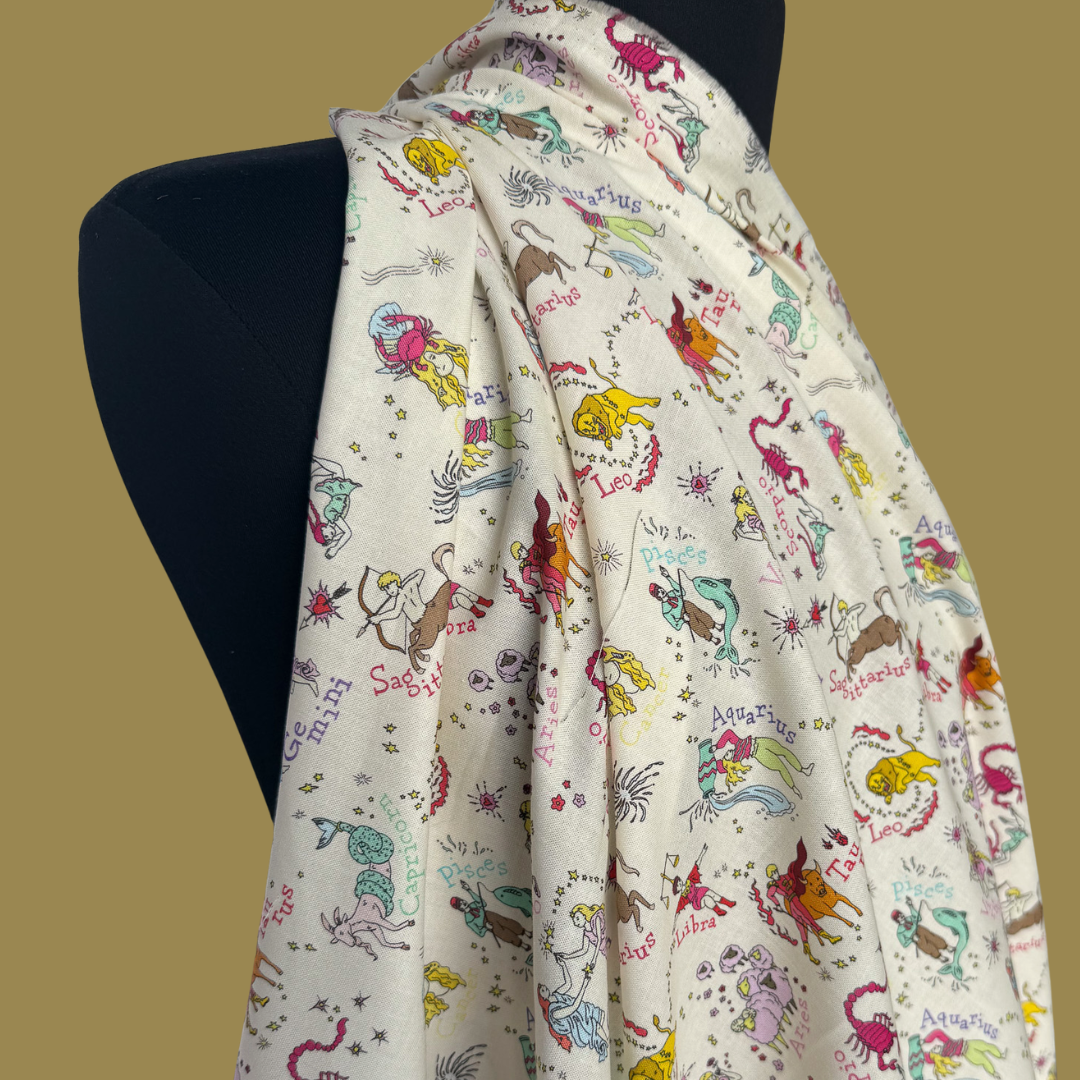 Zodiac in Cream - Japanese Cotton Shirting