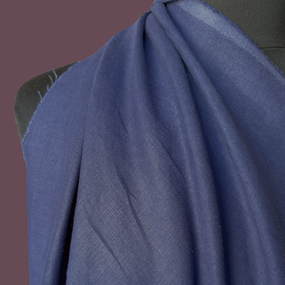 Midweight Stonewashed Linen - Deep Blue