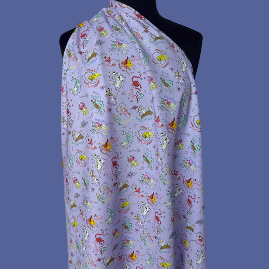 Zodiac in Lavender - Japanese Cotton Shirting