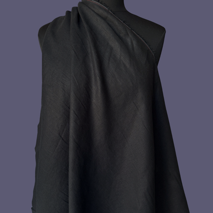 Midweight Stonewashed Linen - Black
