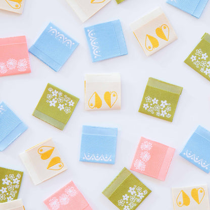 Vintage Patterns Woven Labels