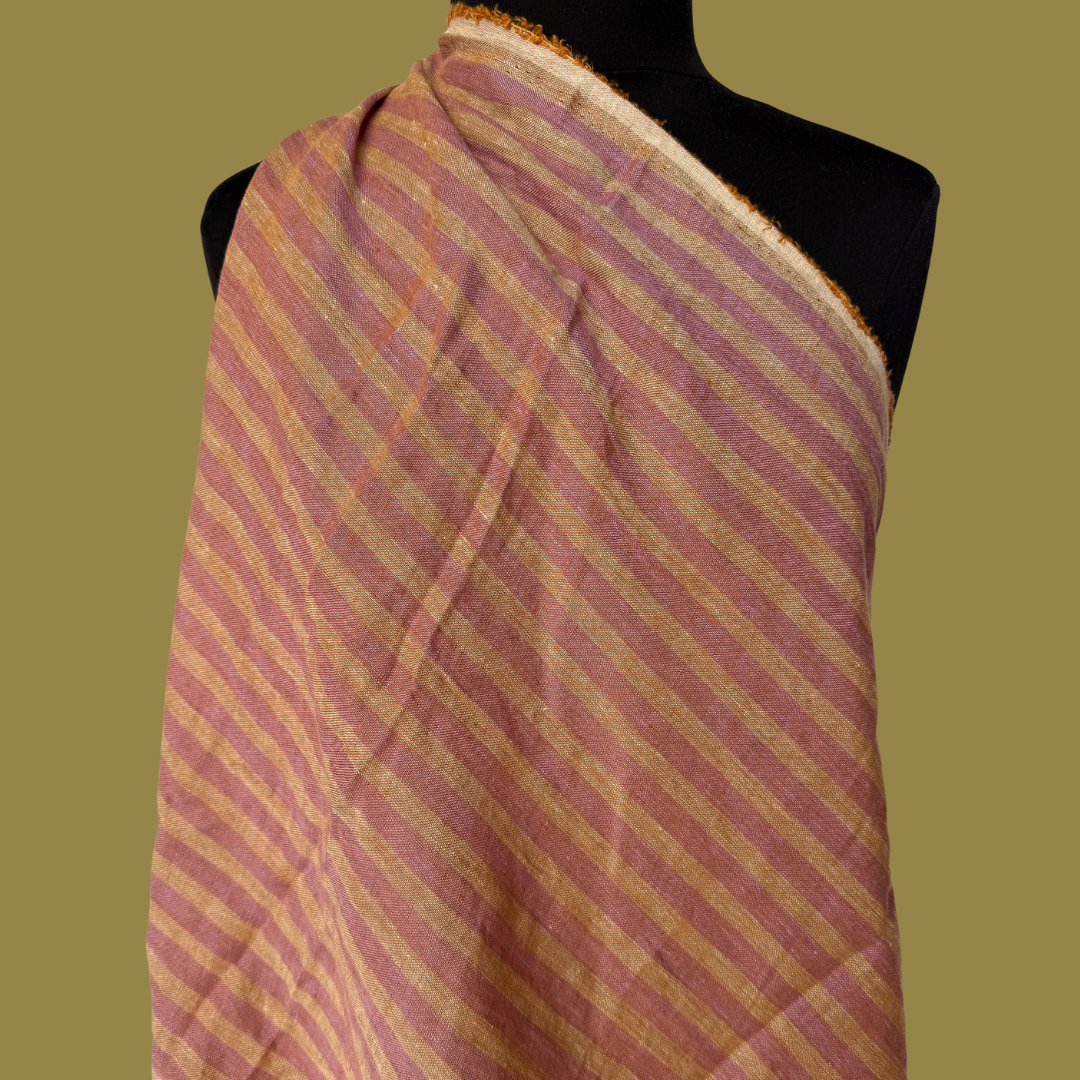 Luminous Linen - Stripe - Fig