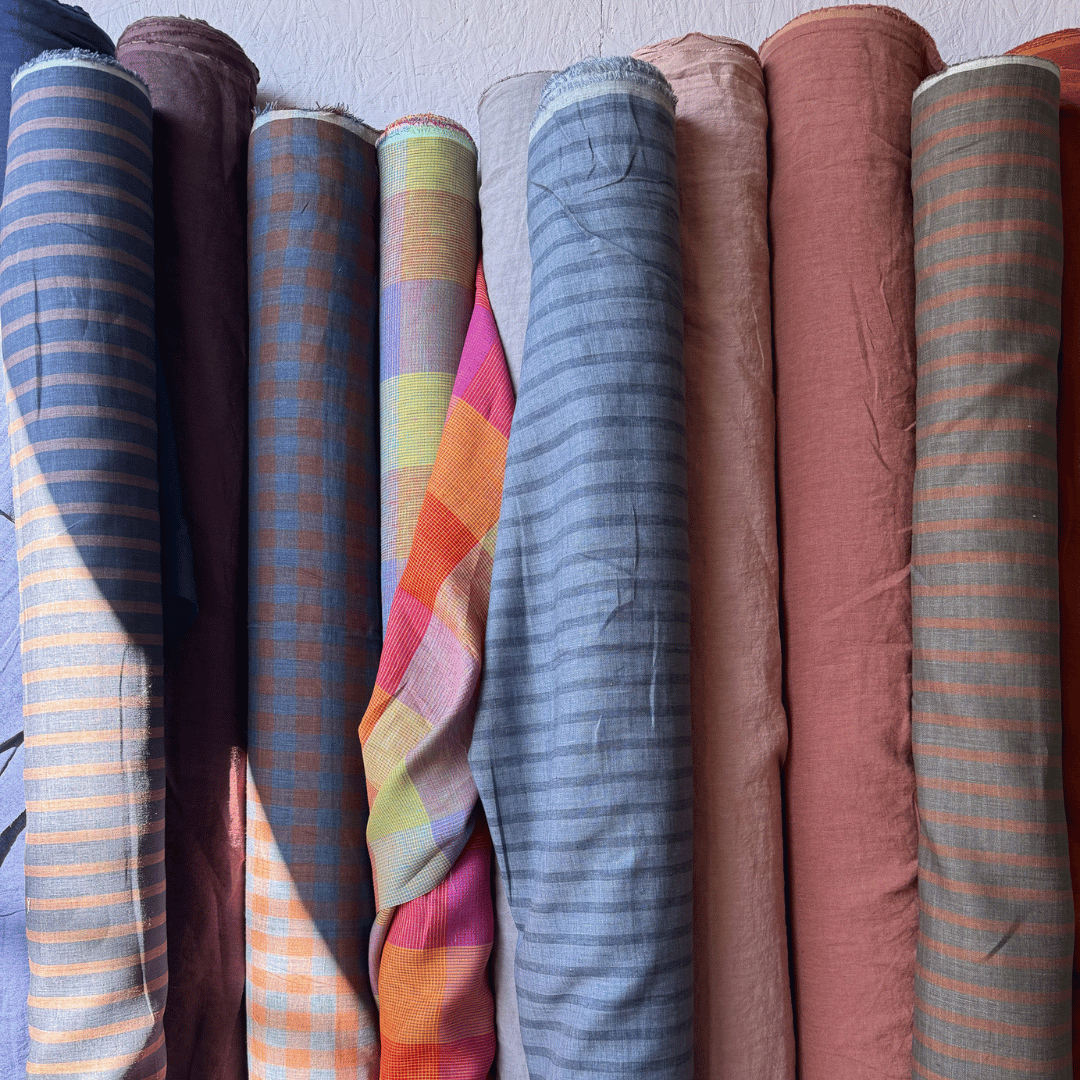 Autumn Striped Linen - Sail Away