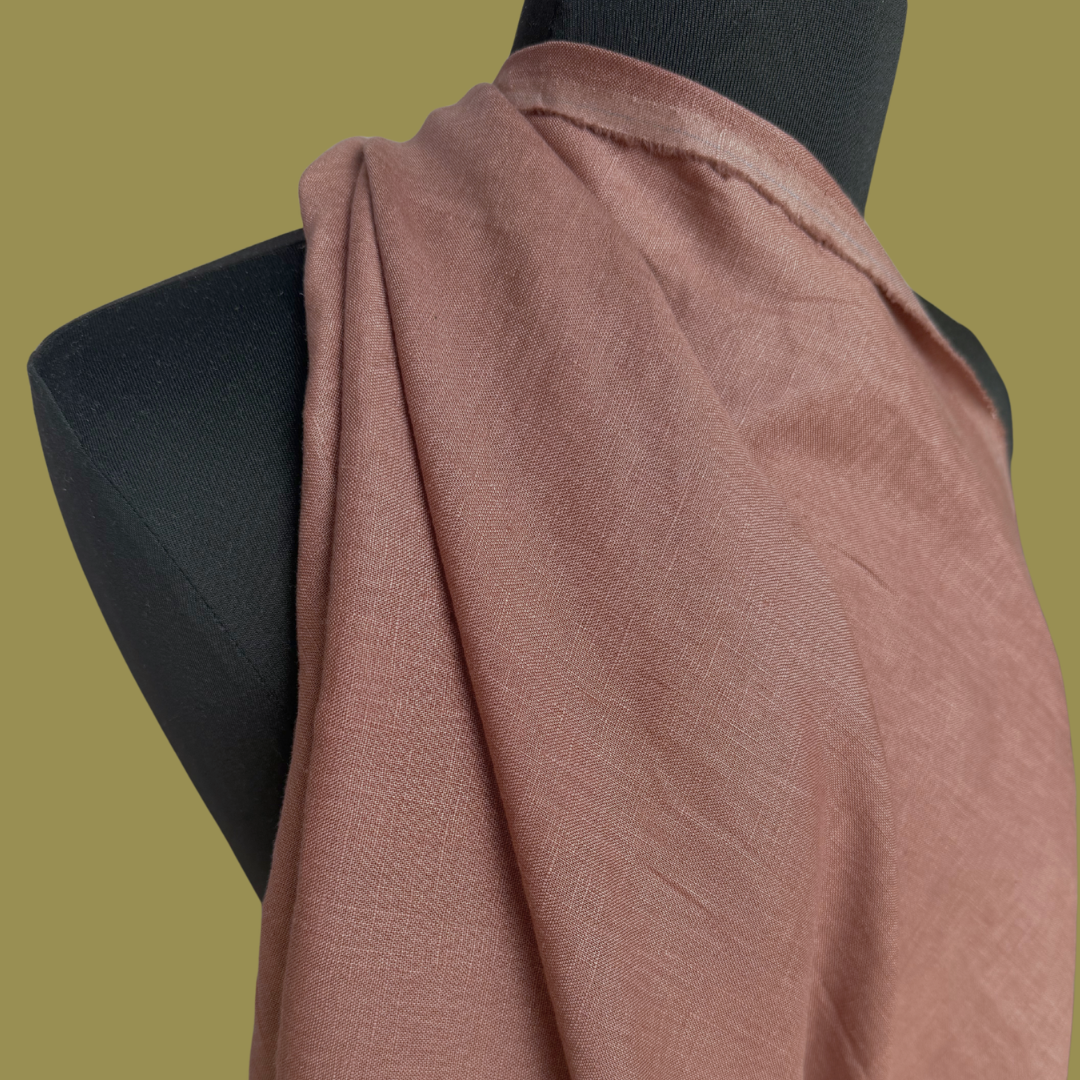 Lightweight Stonewashed Linen - Rose Mocha