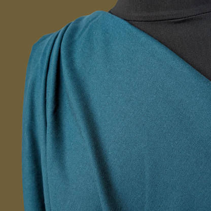 Linen Rayon in Teal - Deadstock