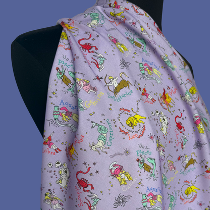Zodiac in Lavender - Japanese Cotton Shirting