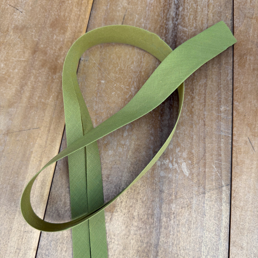 Bias Binding in Olive - 1" Single Fold - Sold by the Yard