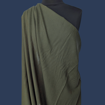 Linen Rayon in Cool Olive - Deadstock