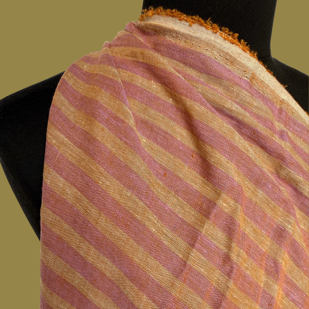 Luminous Linen - Stripe - Fig
