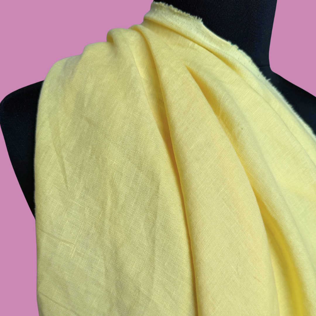 Lightweight Stonewashed Linen - Daffodil