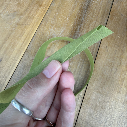 Bias Binding in Olive - 1" Single Fold - Sold by the Yard