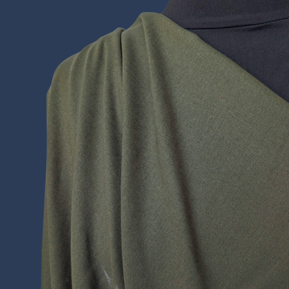 Linen Rayon in Cool Olive - Deadstock
