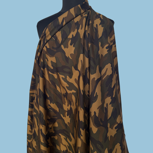 Camo in Olive - Japanese Cotton Ripstop