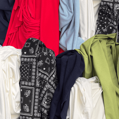 White Cotton Sweatshirt Fleece - Deadstock