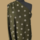 Big Polka Dot on Olive Midweight Corduroy