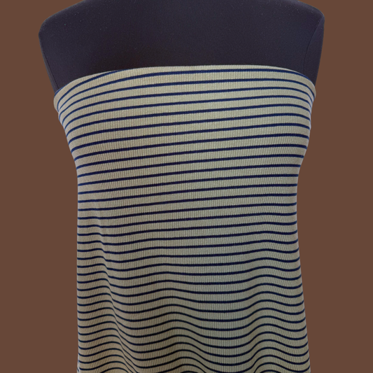Ribbed Mini Stripe - Olive