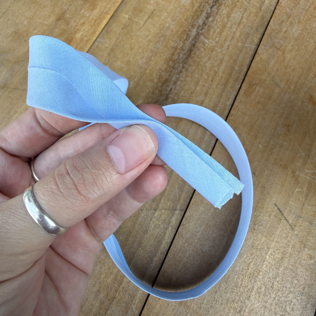 Bias Binding in Baby Blue - 1" Single Fold - Sold by the Yard
