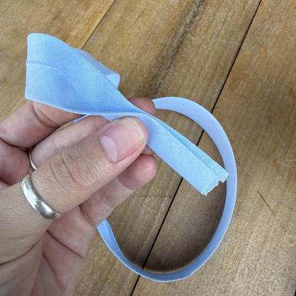Bias Binding in Baby Blue - 1" Single Fold - Sold by the Yard