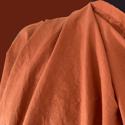 Sandwashed Cotton Poplin - Sienna