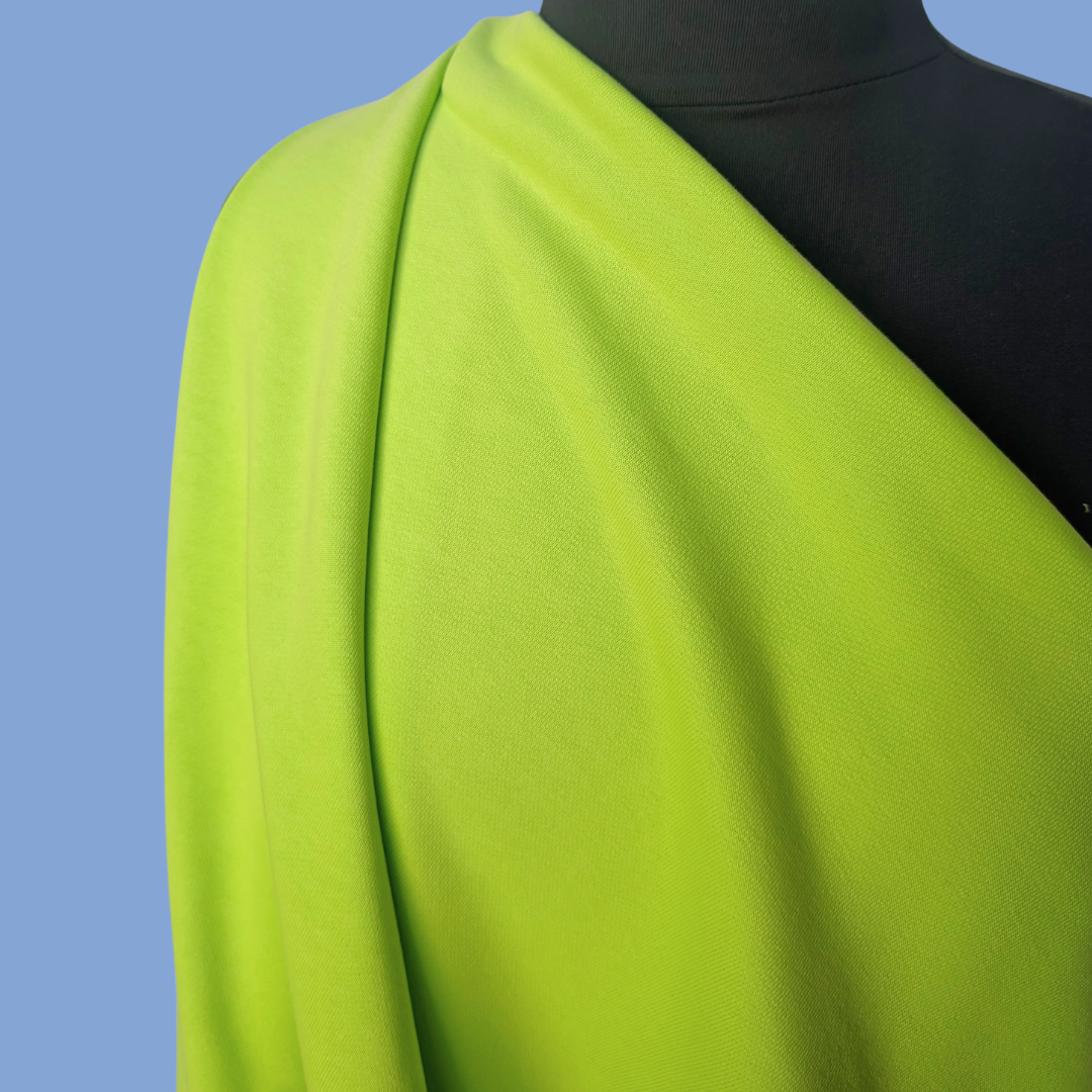 Heavyweight Cotton French Terry in Highlighter