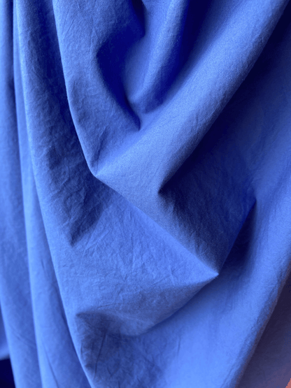 Sandwashed Cotton Poplin - Soft Cobalt